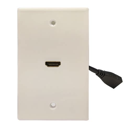 home in wall hdmi electrical box|affordable hdmi wall plate.